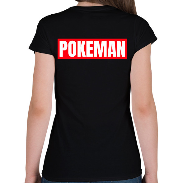 POKEMAN-Női V-nyakú póló