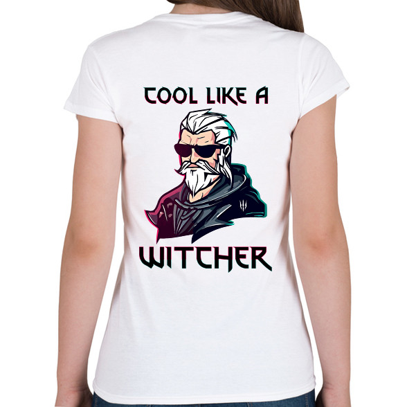 Witcher-Női V-nyakú póló