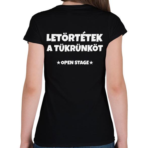 LETÖRTÉTEK A TÜKRÜNKÖT 3-Női V-nyakú póló