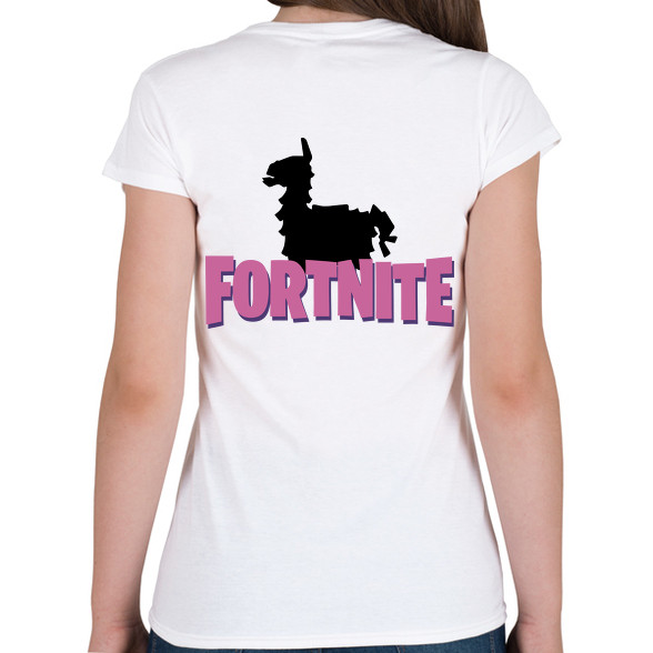 Fortnite Lama-Női V-nyakú póló