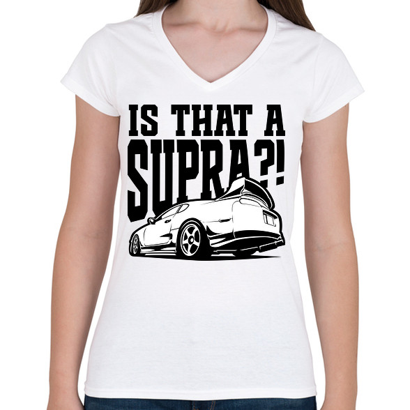 Is that a SUPRA?! -Női V-nyakú póló