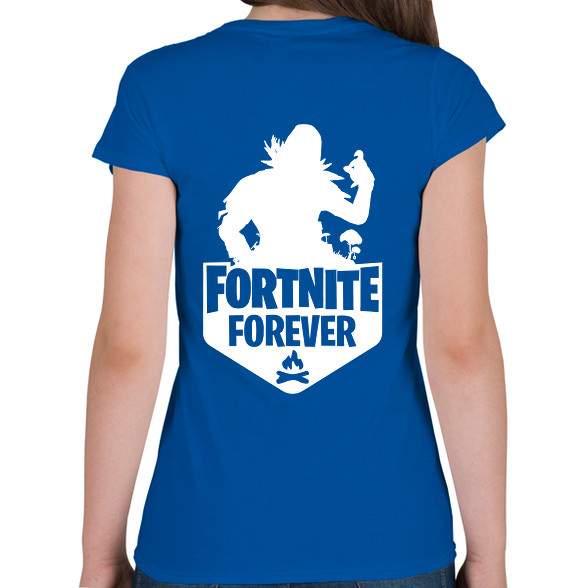 Fortnite Forever - Raven (Fehér)-Női V-nyakú póló