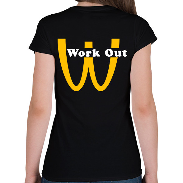 McDonalds Work Out-Női V-nyakú póló