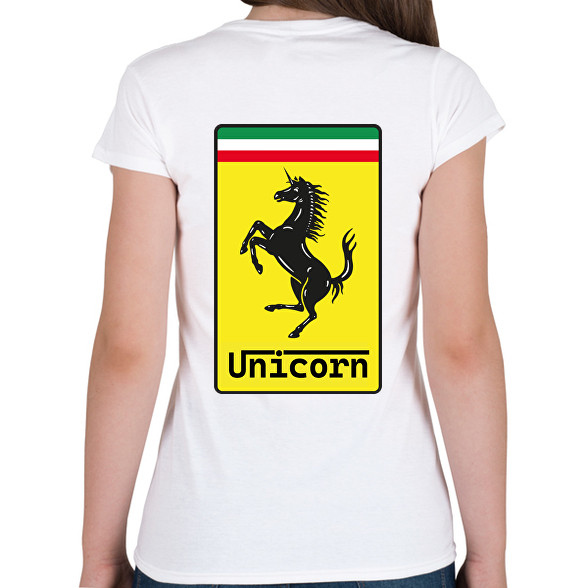 Unicorn - Ferrari-Női V-nyakú póló