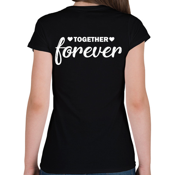 Forever together - páros 2-Női V-nyakú póló