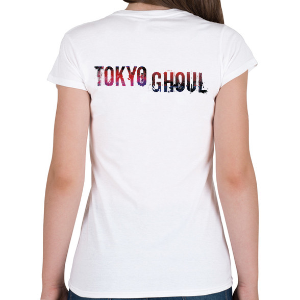 Tokyo Ghoul logo-Női V-nyakú póló