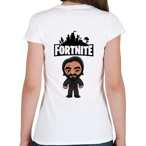 Fortnite John Wick-Női V-nyakú póló