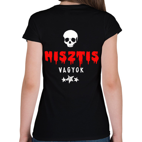 hisztis vagyok-Női V-nyakú póló