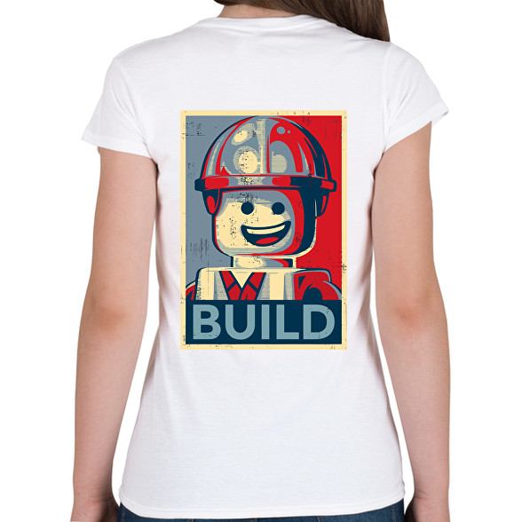 Build it!-Női V-nyakú póló