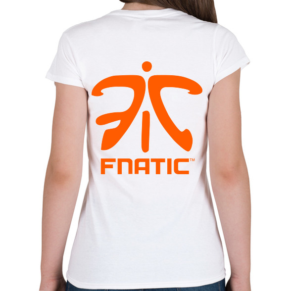 Fnatic logo-Női V-nyakú póló