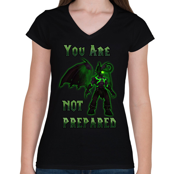 You Are Not Prepared-Női V-nyakú póló