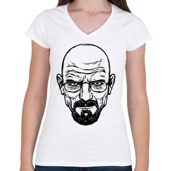 Breaking Bad Walter White-Női V-nyakú póló