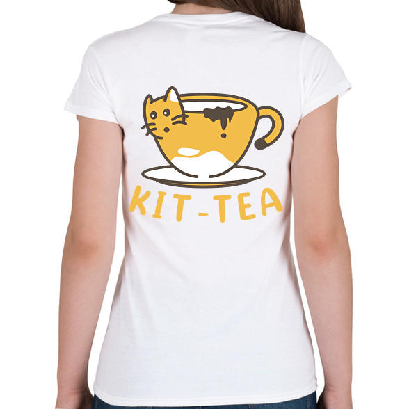 Kit-tea-Női V-nyakú póló