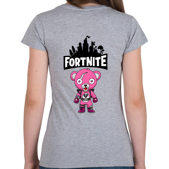 Fortnite Cuddle team leader-Női V-nyakú póló