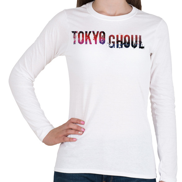 Tokyo Ghoul logo-Női hosszú ujjú póló