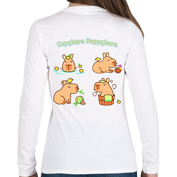 Capybara Happybara-Női hosszú ujjú póló