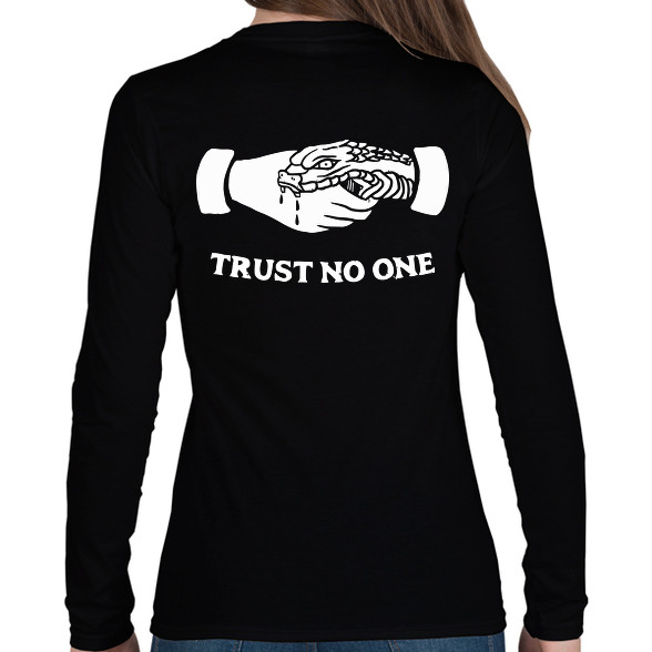 Trust no one!-Női hosszú ujjú póló