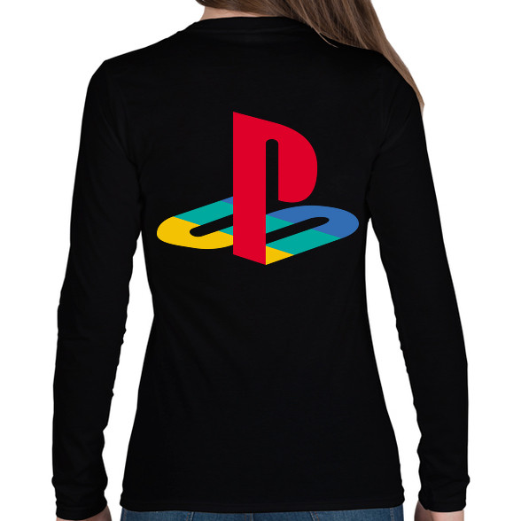 PS 2 Logo-Női hosszú ujjú póló