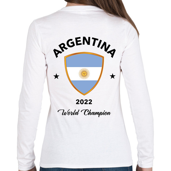 ARGENTINA WORLD CHAMPION-Női hosszú ujjú póló