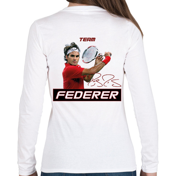 Team Federer-Női hosszú ujjú póló