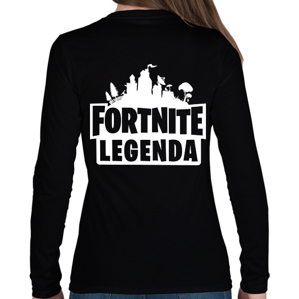 Fortnite Legenda - Fehér-Női hosszú ujjú póló