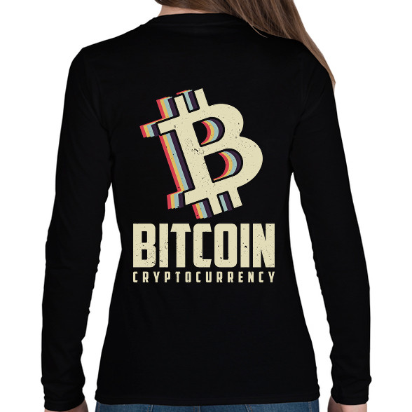 BITCOIN 4 EVER 51-Női hosszú ujjú póló