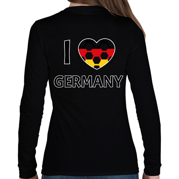 I love Germany-Női hosszú ujjú póló