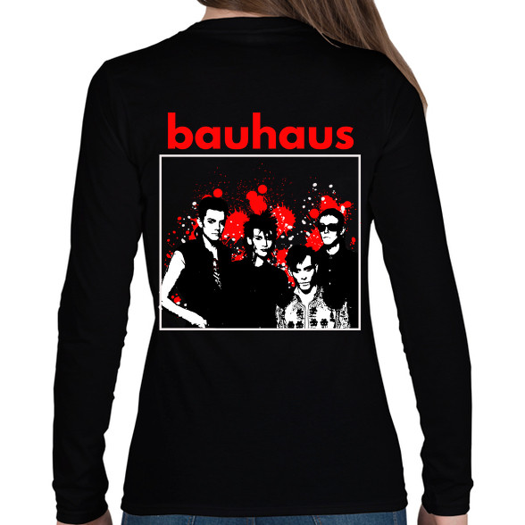 bauhaus-stencil-Női hosszú ujjú póló