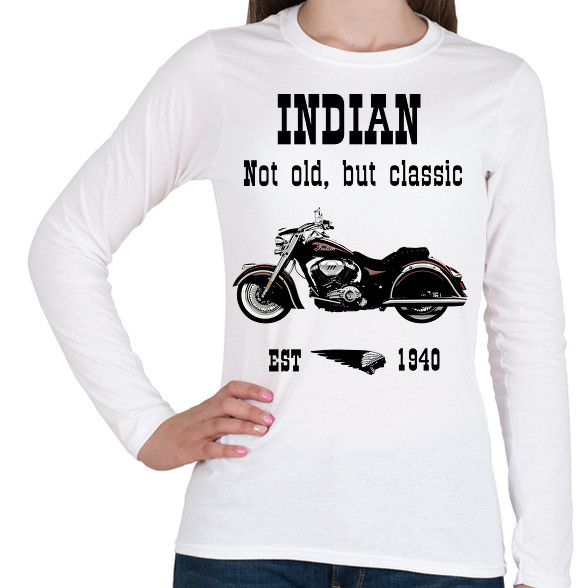 INDIAN MOTORCYCLE-Női hosszú ujjú póló