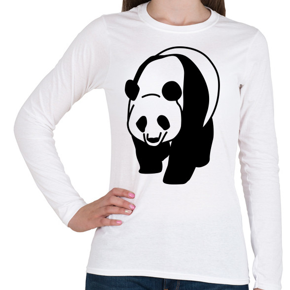 Panda-Női hosszú ujjú póló