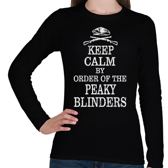 Keep calm and order-Női hosszú ujjú póló