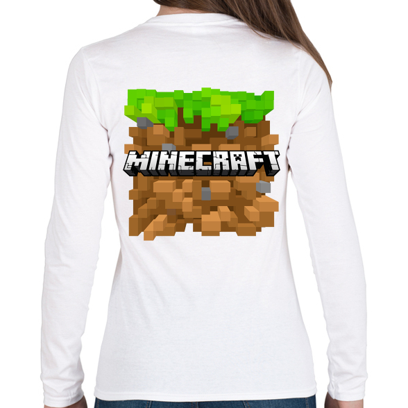 Minecraft-Női hosszú ujjú póló