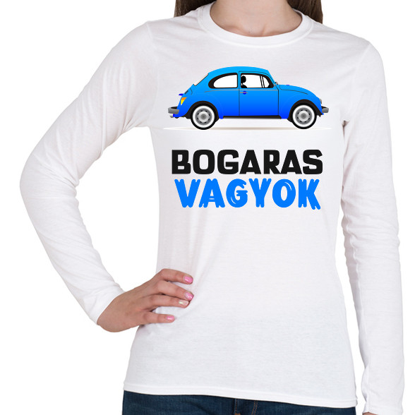 BOGARAS VAGYOK-Női hosszú ujjú póló