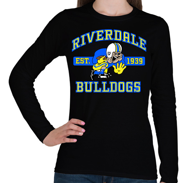 Riverdale Bulldogs-Női hosszú ujjú póló