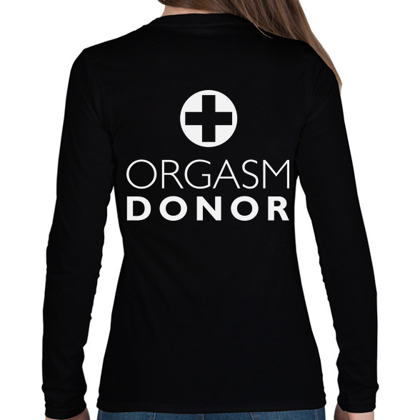 orgasm-donor-white-Női hosszú ujjú póló