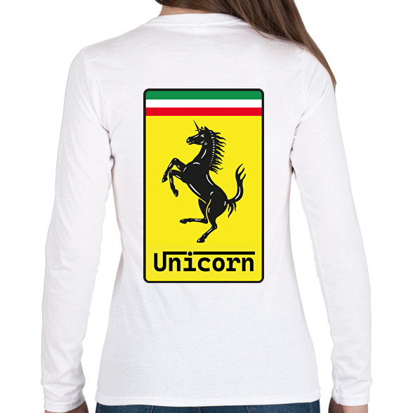 Unicorn - Ferrari-Női hosszú ujjú póló