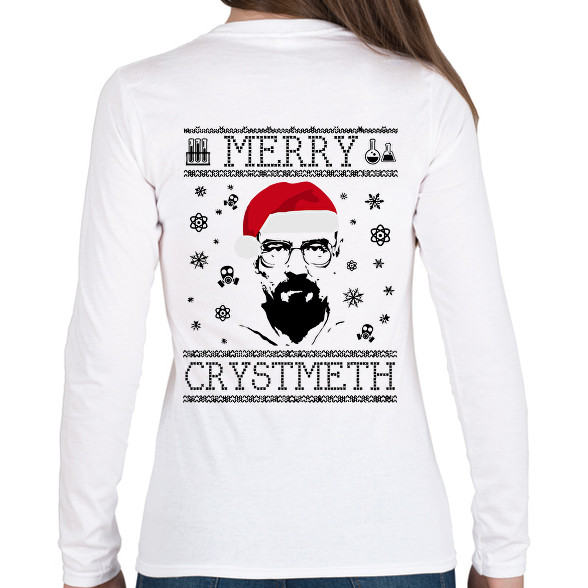 merry crystmeth-Női hosszú ujjú póló