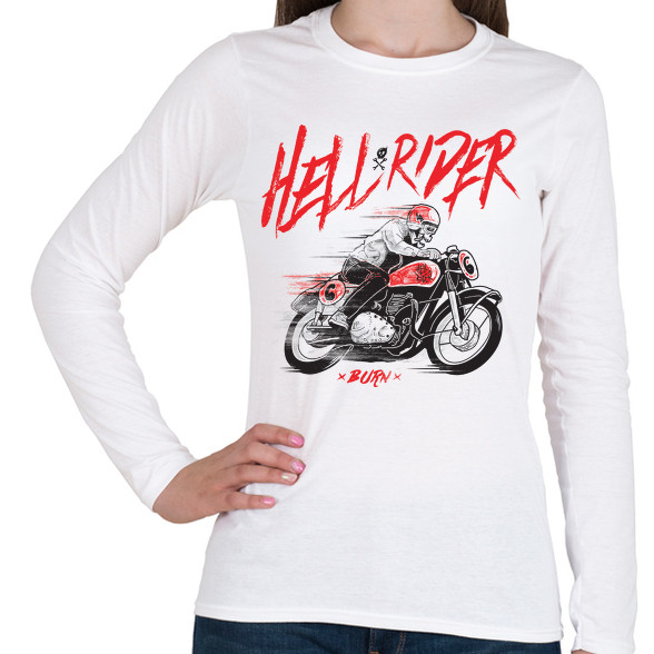 Hell Rider-Női hosszú ujjú póló
