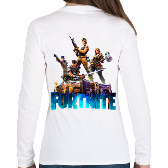 Fortnite poster 6  -Női hosszú ujjú póló