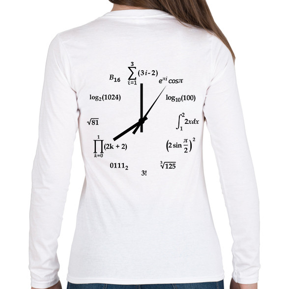 Matekos óra-Női hosszú ujjú póló