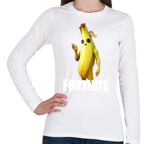 fortnite banana-Női hosszú ujjú póló