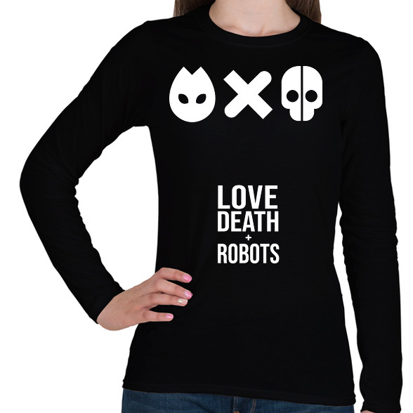 Love Death and Robots logo-Női hosszú ujjú póló