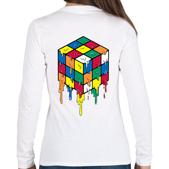 Rubik kocka-Női hosszú ujjú póló