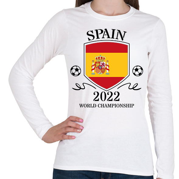 Spain 2022-Női hosszú ujjú póló