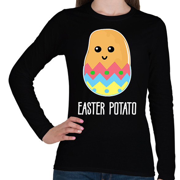 Easter potato-Női hosszú ujjú póló