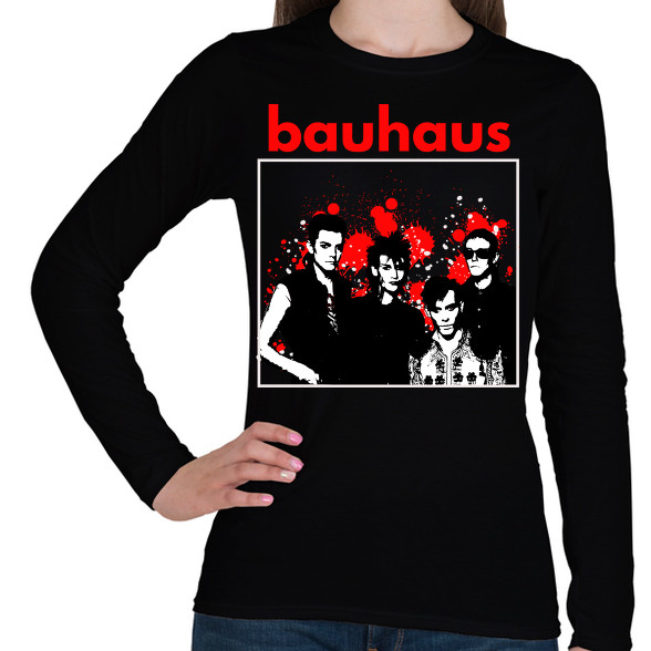 bauhaus-stencil-Női hosszú ujjú póló