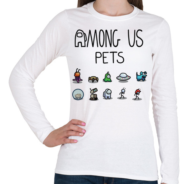 Among us pets-Női hosszú ujjú póló