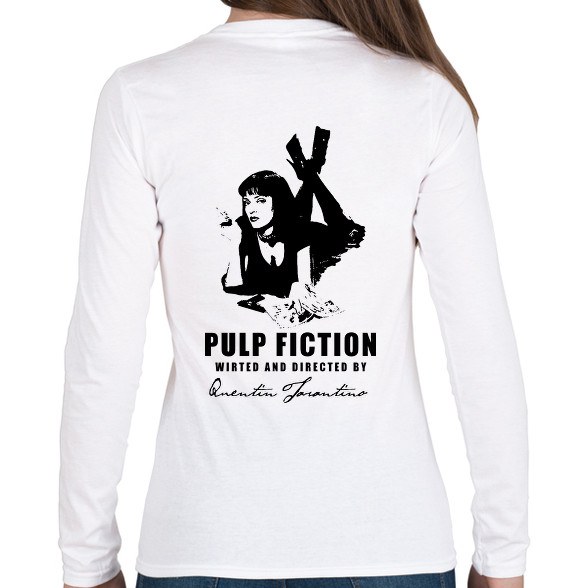 PULP FICTION-BLACK-Női hosszú ujjú póló