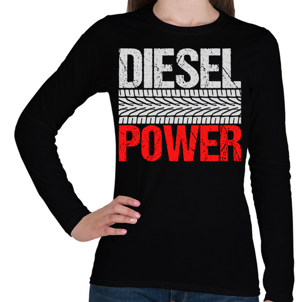 Diesel Power-Női hosszú ujjú póló