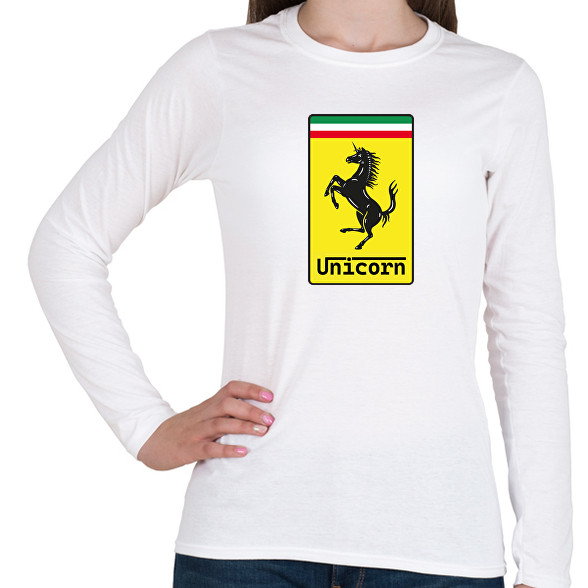 Unicorn - Ferrari-Női hosszú ujjú póló